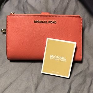 Michael Kors Salmon Wristlet